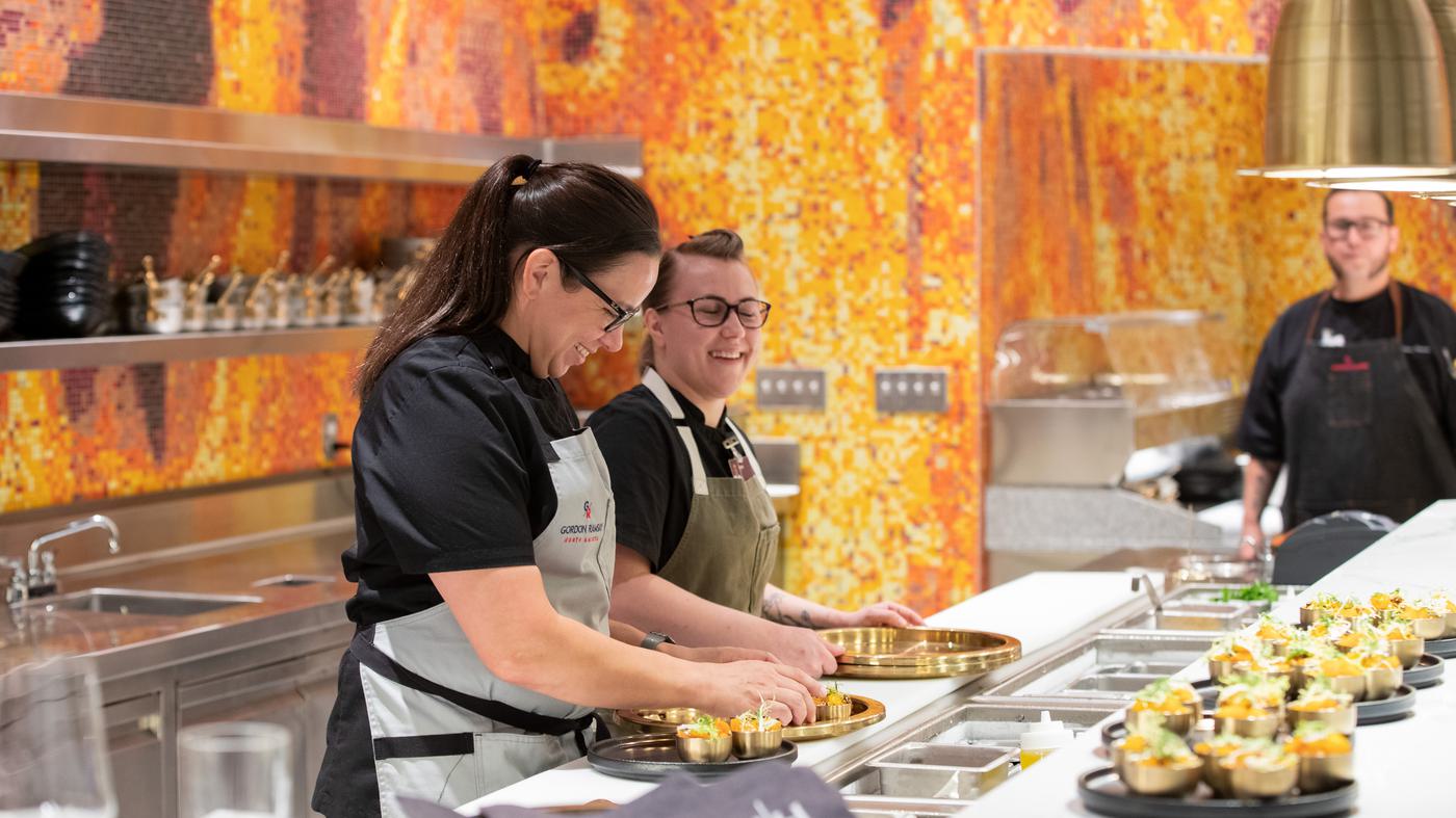 Chef Christina Wilson in Hell's Kitchen at Harrah's SoCal